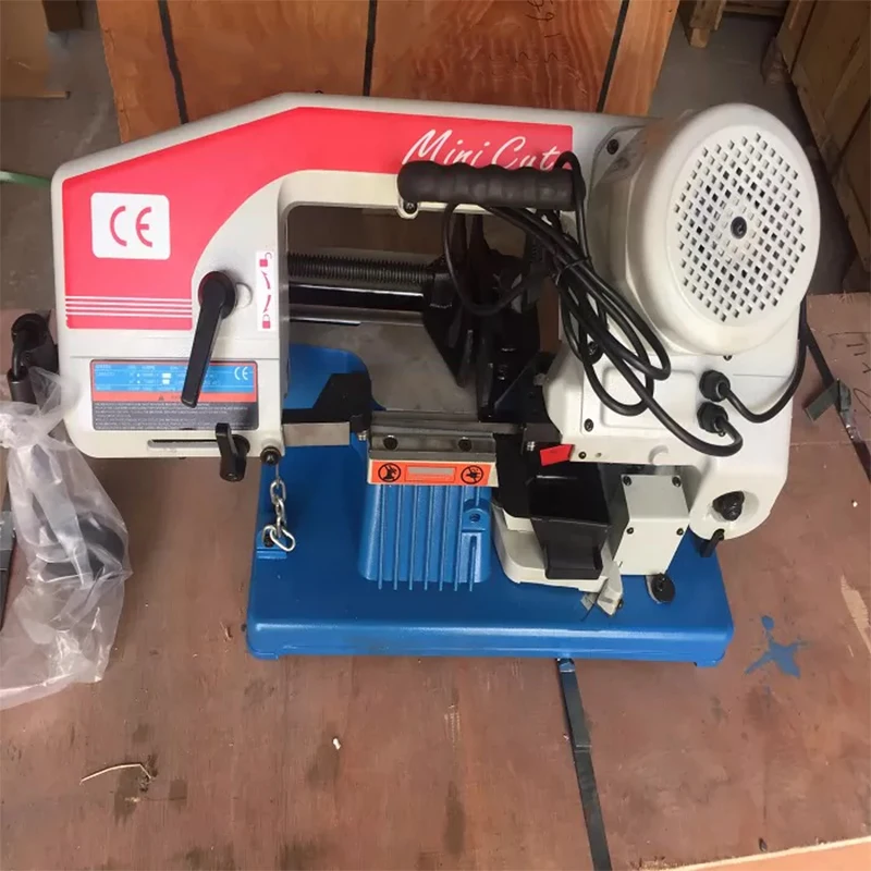 G4510 Compact Bow-Type Band Saw G1/G2 Portable Saw 220V Stepless Speed Control 90°/45° Cutting Pipe Cutter Small Band Saw