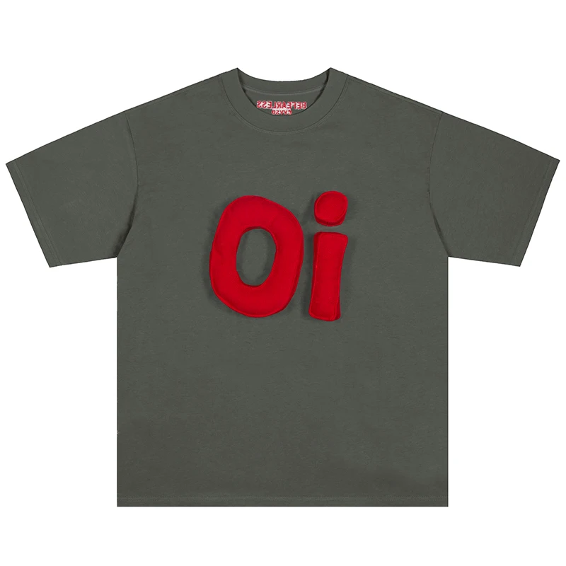 

Летние мужские футболки с коротким рукавом в стиле хип-хоп, футболки с 3D буквенной вышивкой и графикой, уличная одежда, повседневные мягкие хлопковые топы в стиле Харадзюку, футболки