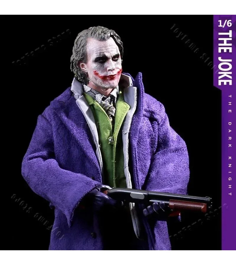 HC Hot Toys Real Clothes Joker Figure The Comedian Play Arts The Dark Knight 1/6 Articulated Joints Collectible Model Toy 30CM