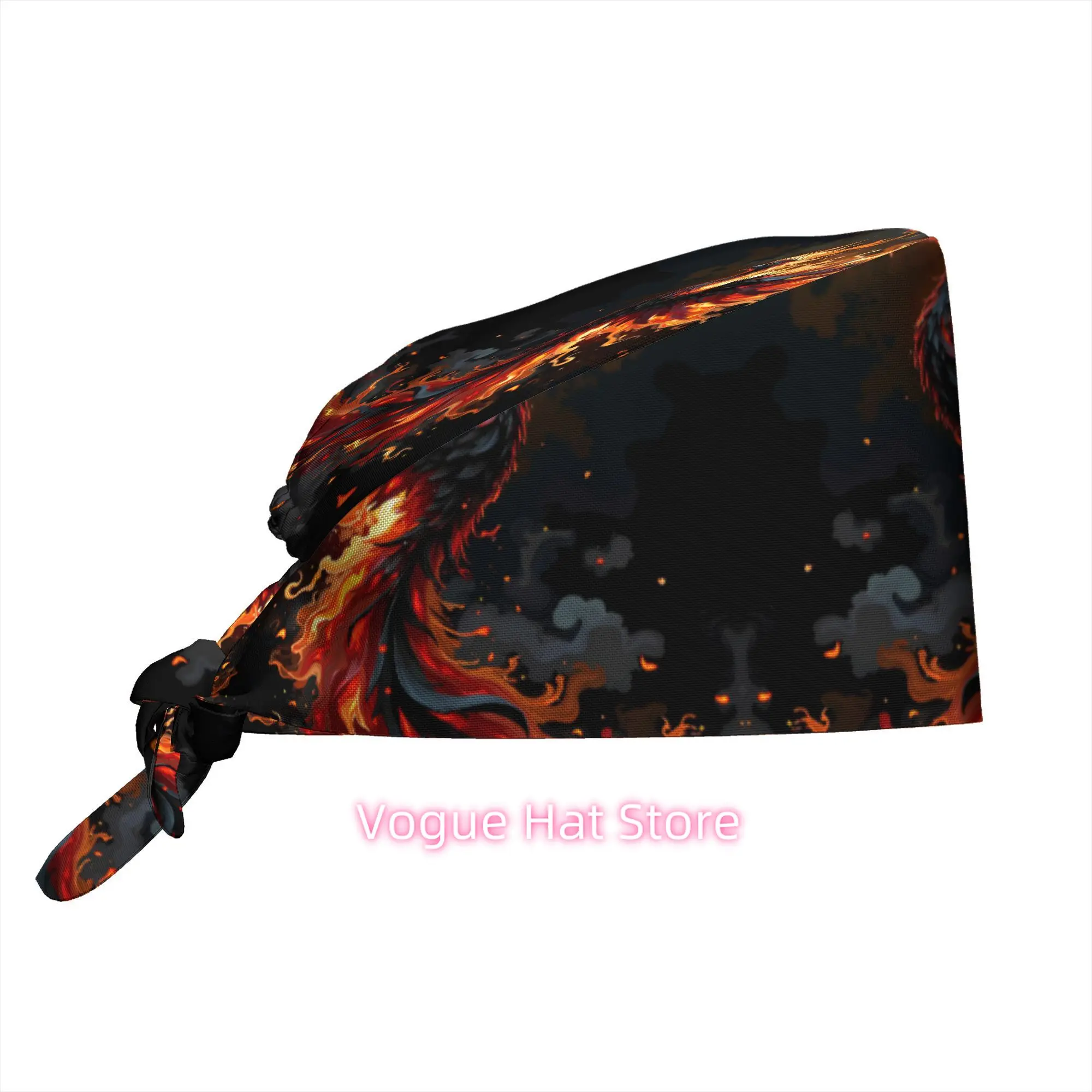 1pc Work Hat Fiery Phoenix Illustration Art Print Mythical Fantasy Style Home Wall Decor Inspiring Majestic Design