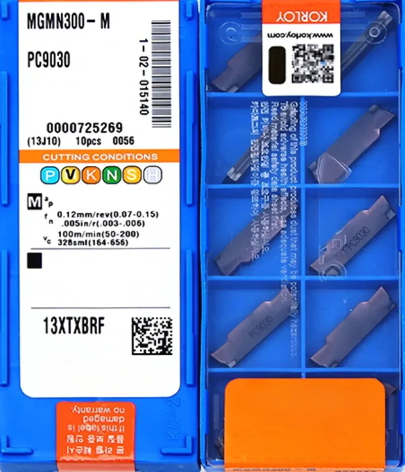 MGMN150-G MGMN200-G MGMN250-G MGMN300-M MGMN400-M MGMN500-M MGMN600-M PC9030  carbide insert Processing: stainless steel