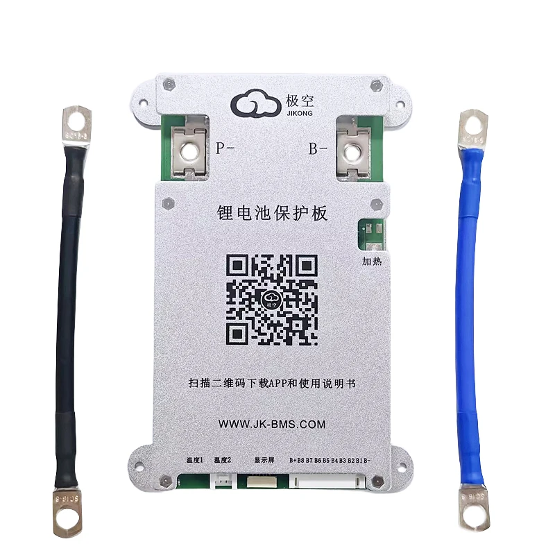 JK-B1A8S10P Active Smart BMS 3-8S 12V 24V with Silicone Wire Equalizing 1A Active Balance BMS Board for Li-ion/Lifepo4 Battery