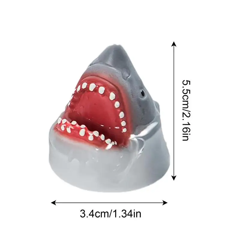 Ensemble de marionnettes à doigts de requin pour enfants, marionnettes à doigts d'animaux, jeu coule réaliste, jouets amusants extensibles, 5 pièces