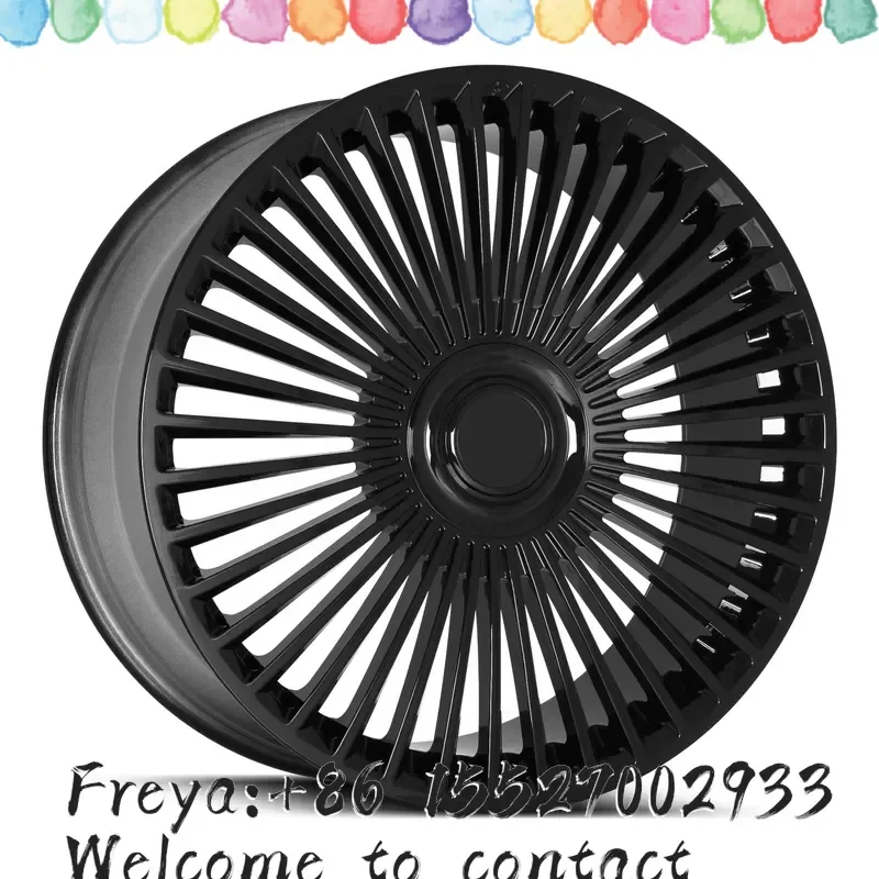22x12 22x10 24x14 Forged Wheels Customized Floating Cap Gloss Black Multi Spoke 6x139.7 5x114.3 for Maverick Escalade