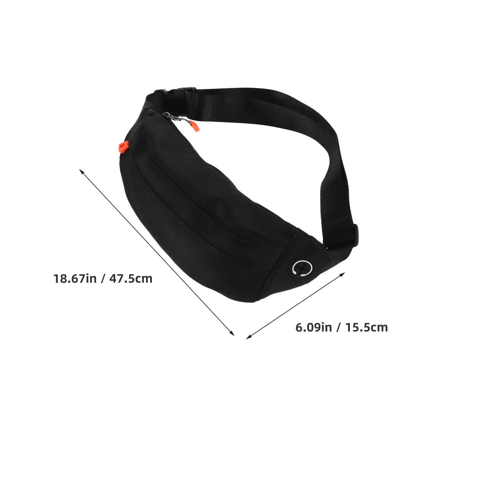 Slim Invisible Waterproof Fitness Waist Pack Multi-Storage Microphone Compatible for Running Cycling Gym Outdoors
