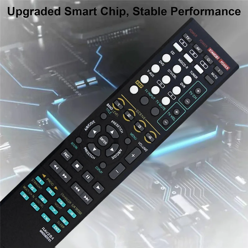 Control remoto avanzado RAV284 WN05820EX para receptor AV Yamaha HTR-6230 HTR-6130 RX-V365 RX-V365BL RX-V363 RAV283 WN05810 piezas