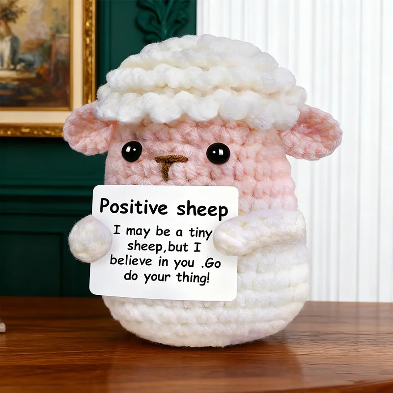 Cute Positive Crochet Animals, Emotional Support Gift