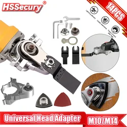 M10 M14 Haakse Slijper Conversie Universele Hoofd Adapter Voor 100Mm 115Mm 125Mm Haakse Slijper Polijstmachine Polijsten Oscillerende tool