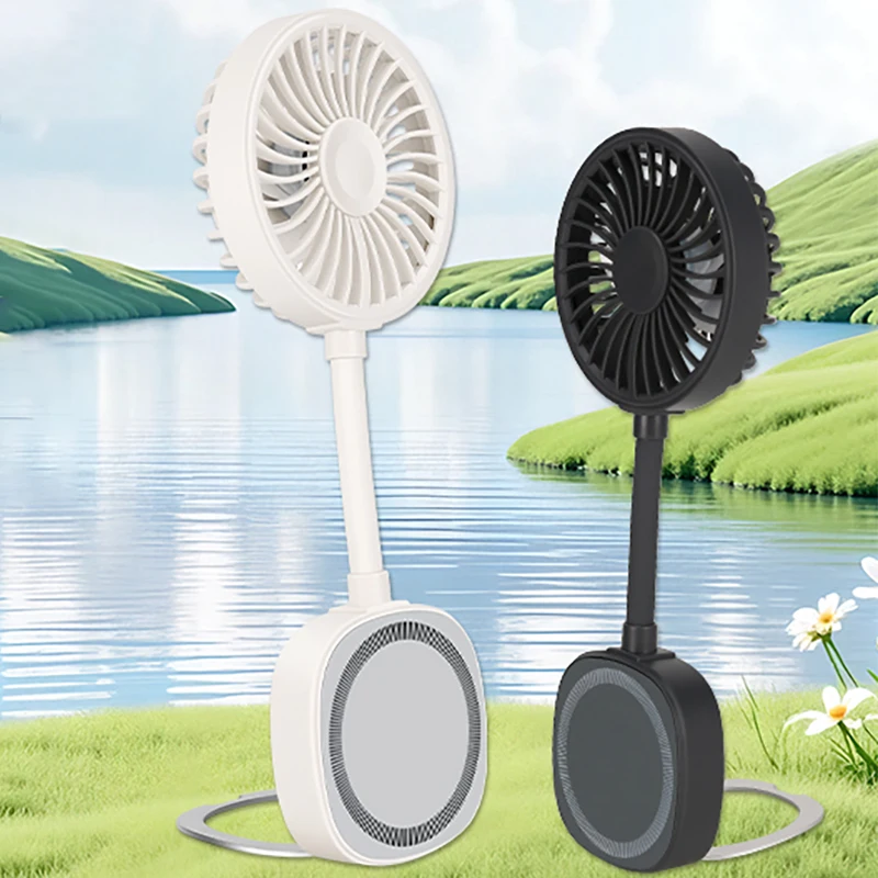 USB Magnetic Suction Fan Absorbs Mobile Phone Hose and Adjusts Different Directions to Release Hands