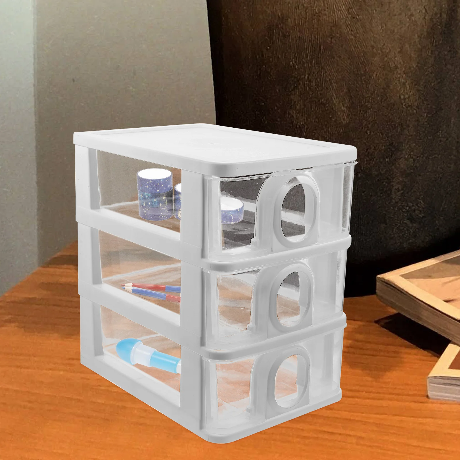 

3 Layers Transparent ganizer With Drawers Drawer ganizer Small Size Plastic Storage Box For Makeup Stationery