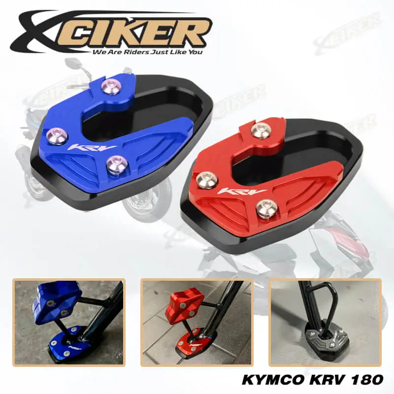 Side Stand Shoes CNC Motorcycle Single Stand Cover Foot Kick Enlarger Pad Accessories for KYMCO KRV180