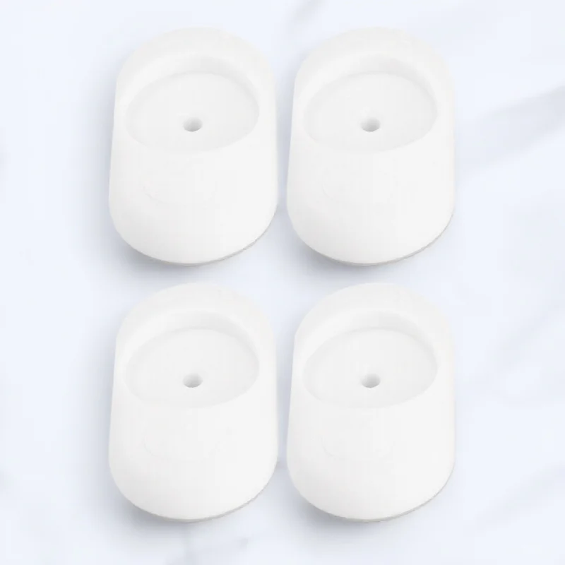 

4Pcs Safety Gate Wall Protector Rounded Design Baby Gate Protective Mat Strong Bearing Wall Cup Easy Installation