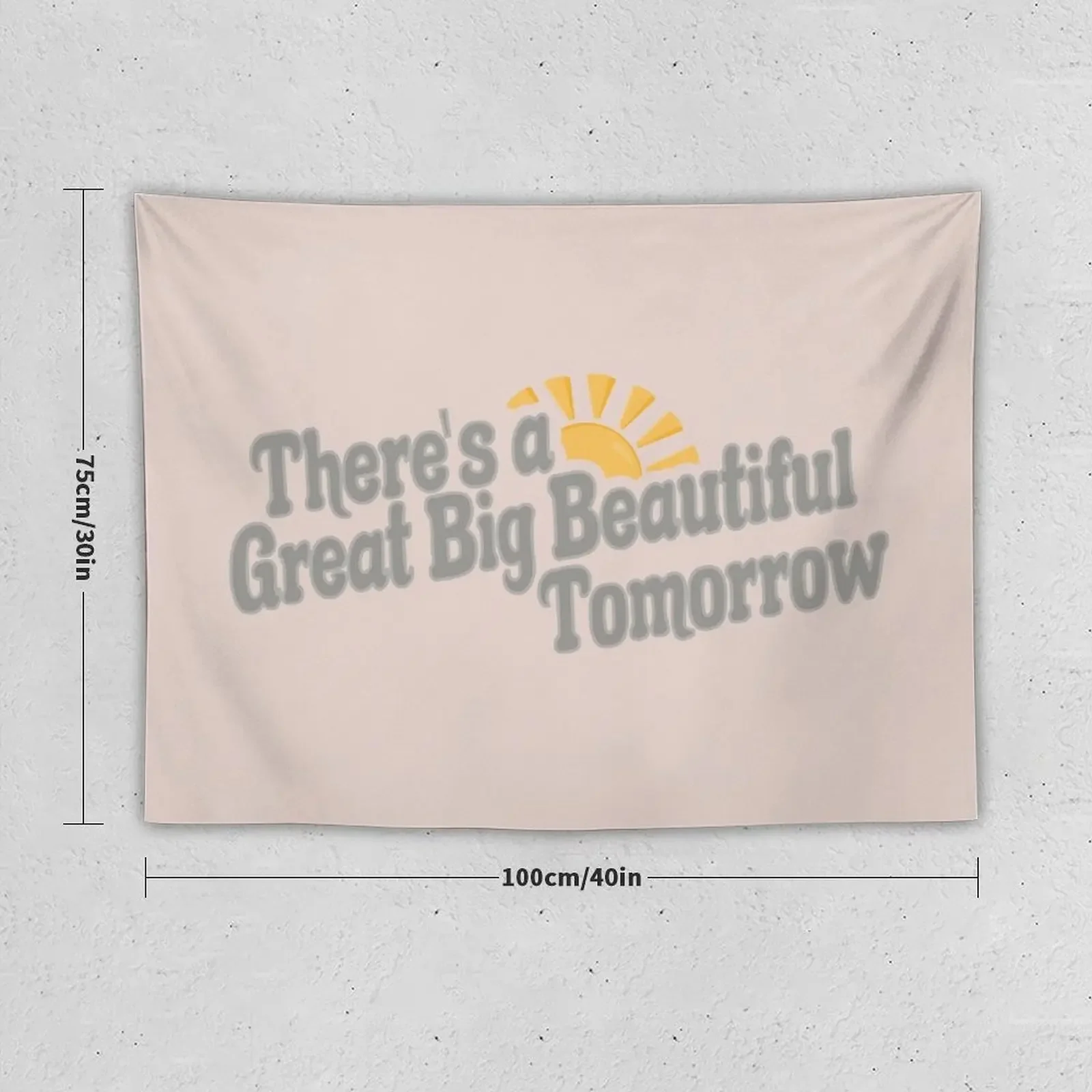 Great Big Beautiful Tomorrow 3 Pink 2 Tapestry Home Supplies Decorative Wall Mural Custom Tapestry