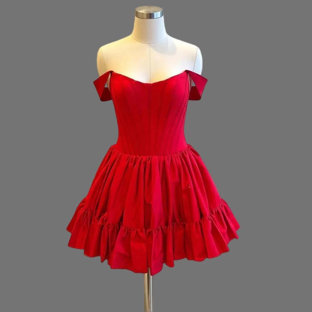 

Платье А-силуэта с открытыми плечами для выпускного вечера, хит продаж, нарядные платья для выпускников, подростковые платья на 15-16 лет, мини-платья для бала, платье на выпускной