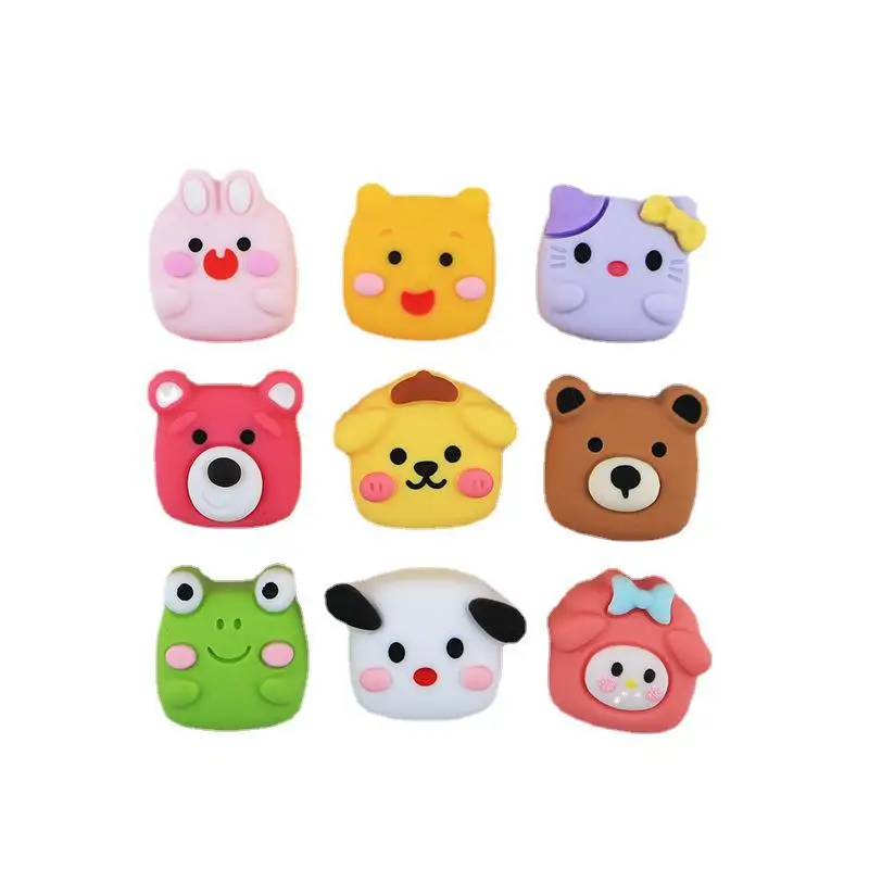 10Pcs Kawaii Sanrios Anime Mymelody Animal Cube New Cartoon DIY Phone Case Hair Clip Headband Jewelry Resin Accessories Toys