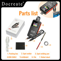 Portable Handheld Battery Spot Welder for 18650 Lithium Batteries, Nickel Strips Welding, Adjustable 0.1-0.25mm