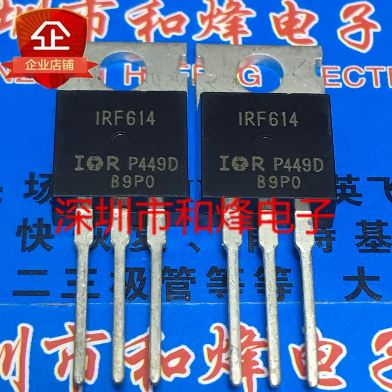 Original 4PCS/ IRF614  TO-220  250V 2A Driving integrated circuit In stock