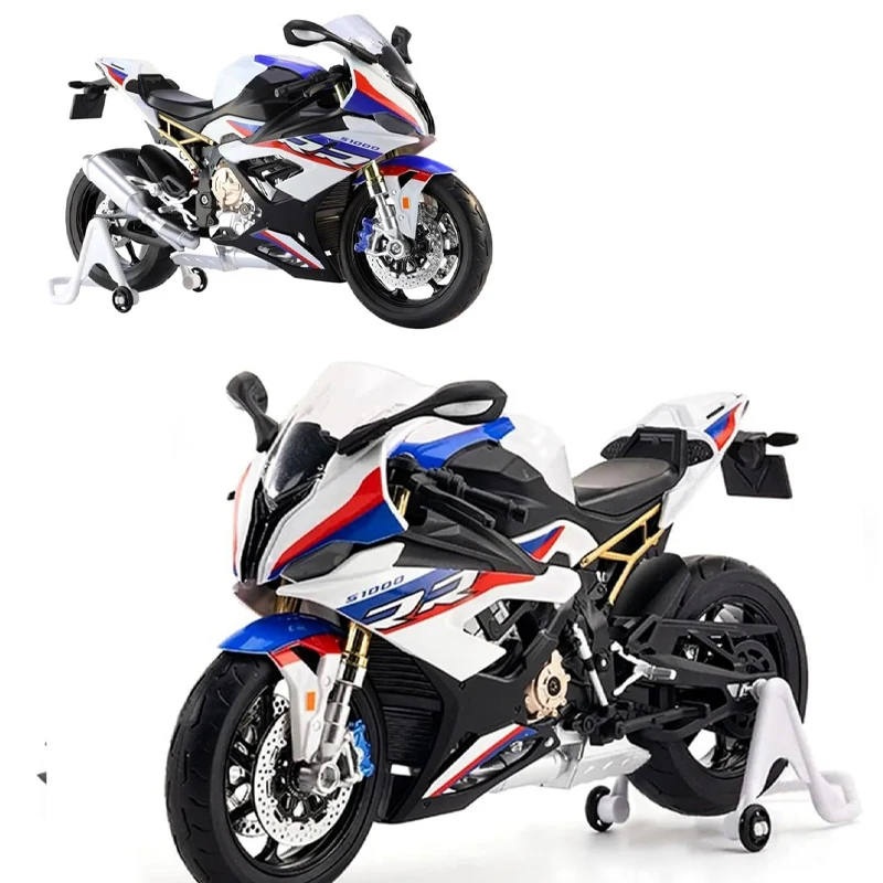 HANMA 1: 9-BMW S1000RR Adult Die Casting Motorcycle Model Gift Series Vehicles Collectible Moto Toys Gift Collection