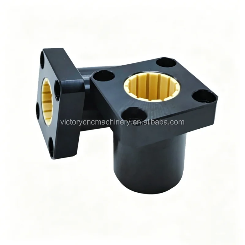 LIN-11RT-12 Square Flange Plastic Linear Bearing 10x19x29mm Low Noise Engineering Plastic Linear Motion Bearing for Automation