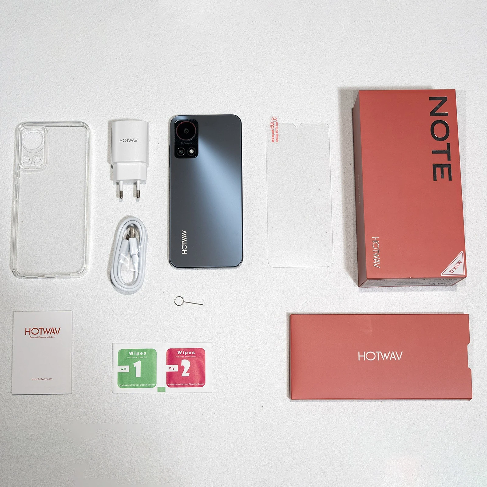 HOTWAV Note 13 Smartphone 4GB+128GB 6.6'' Display Side Fingerprint Identification 50MP Camera 5160mAh 4G Android 13 Cellphone