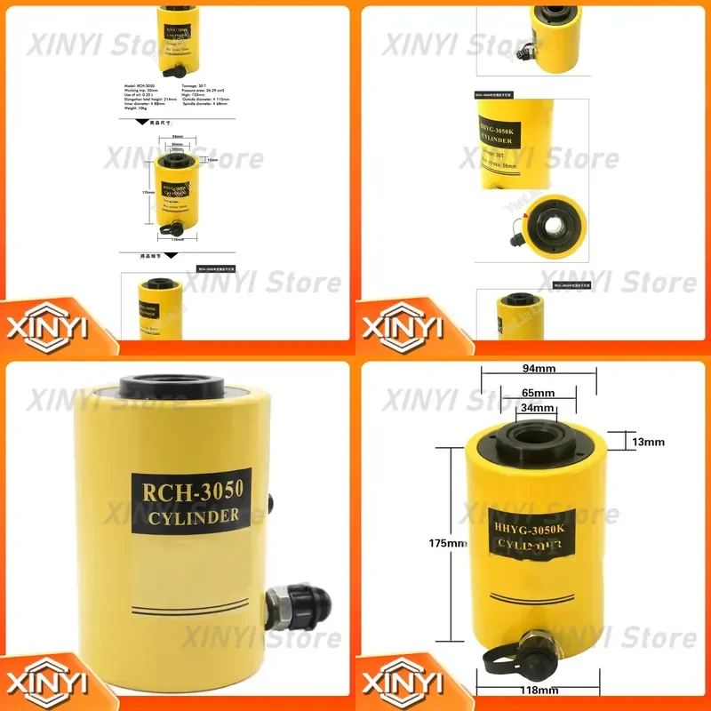 for 30T Hollow Hydraulic Jack Cylinder Multi-use Manual Oil Pressure Hydraulic Lifting and Maintenance Tools