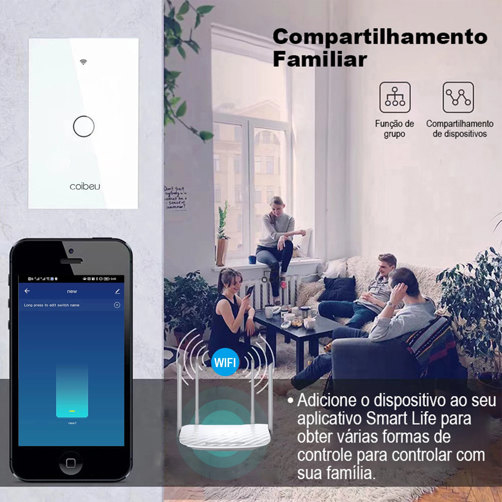 alexa ，painéis de parede，tomada inteligente wifi ，interruptor inteligente，tuya，plug，tomada usb，extensao de tomada，do brasil