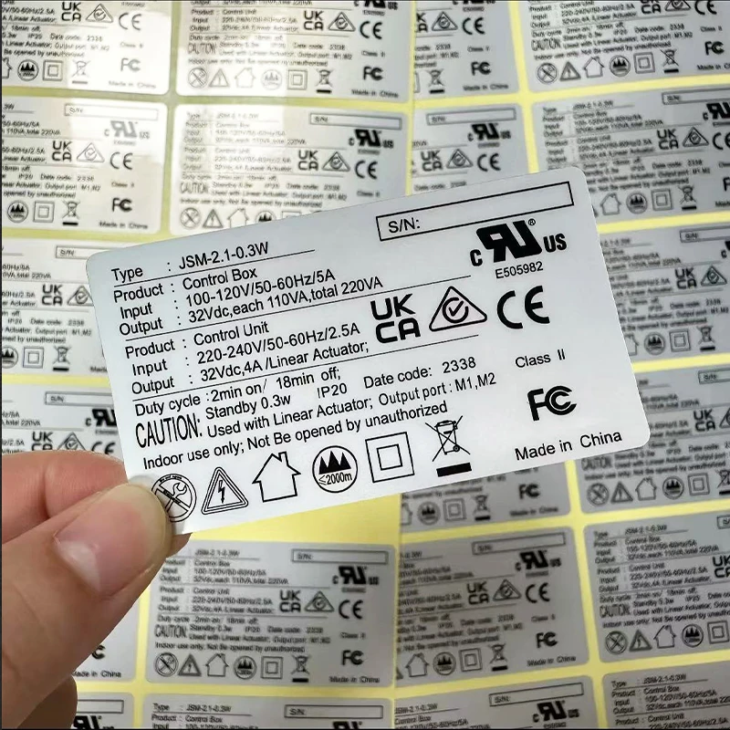 Silver Paper Customized Stickers Waterproof Oil Resistant Small Business Matte Silver Stickers Glossy Silver PVC For Electronic