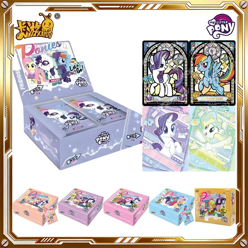 

Коллекционные карточки KAYOU My Little Pony, набор Quying Pack, 6-е издание, таинственная коробка, аниме-карточная игра, игрушки и подарки на день рождения и праздники для детей