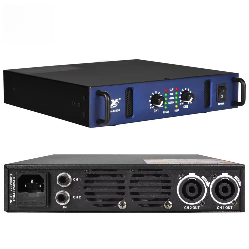 

Mini 600W*2 Class D Audio Amplifier Professional Slim Digital Karaoke Power Amplifier