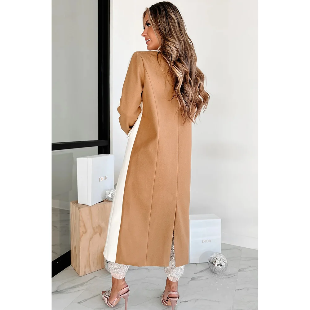 Elegant Long Double Breasted Women Suits Peak Lapel Business Office Lady Blazer 1 Piece Luxury Custom Female Clothing Abayas