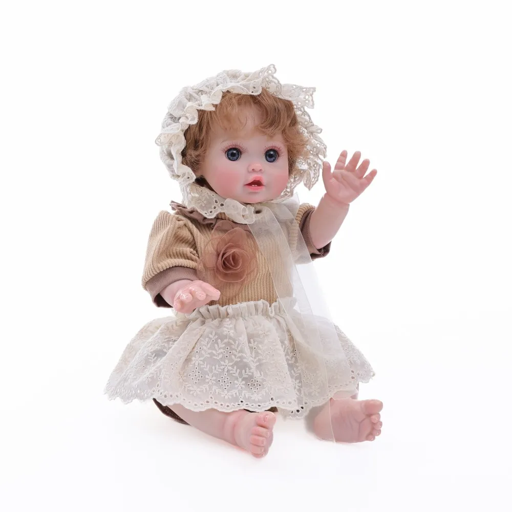 Cloveray 18 inch Full Body Vinyl Realistic Reborn Baby Doll Vinyl Doll High-quality Original Collector's Edition Toy Kid Gift
