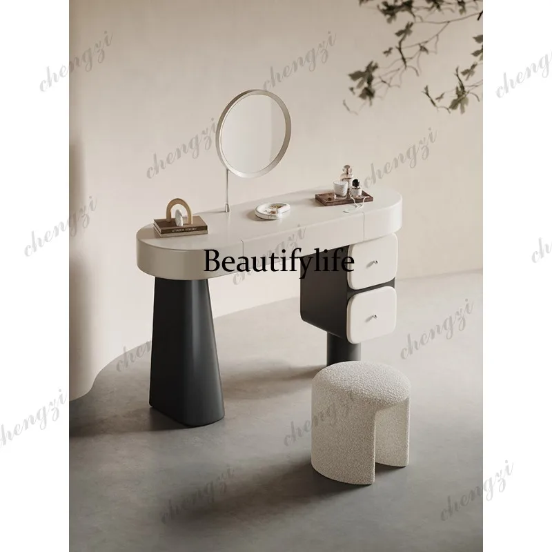 

Dresser Italian bedroom makeup table Modern simple light luxury makeup table