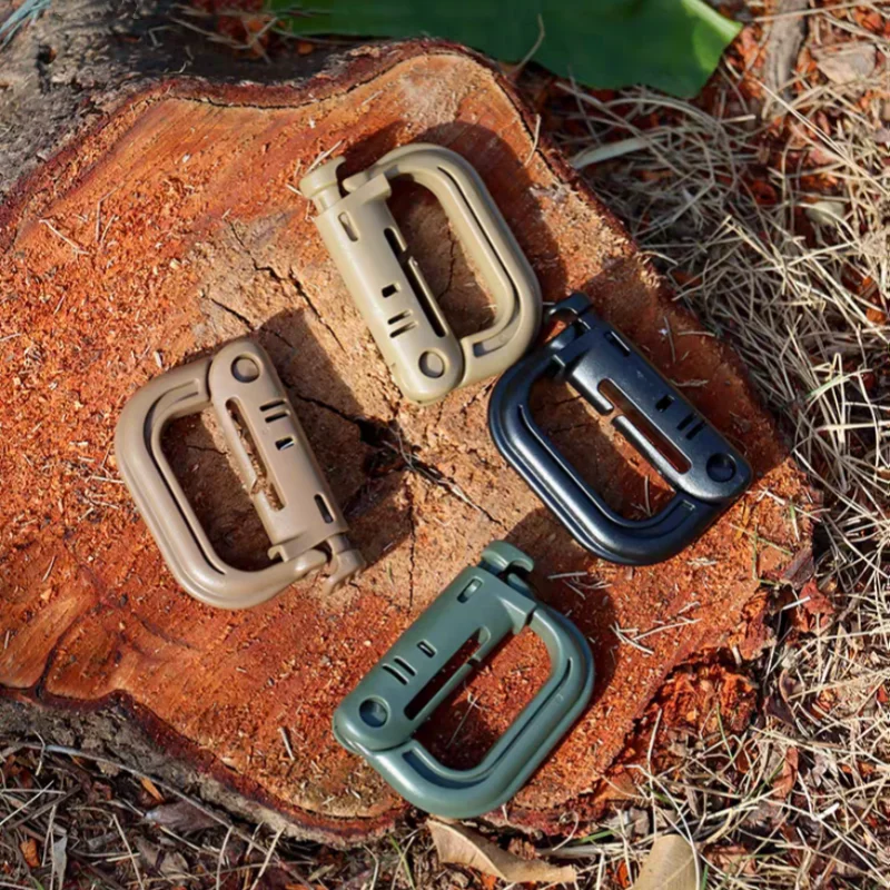 Mosquetón táctico de plástico  - Carabiner Locking D reseña y precio