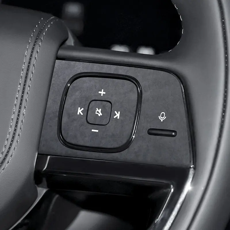 For Polestones ROX 01 Alcantara Steering Wheel Button Sticker