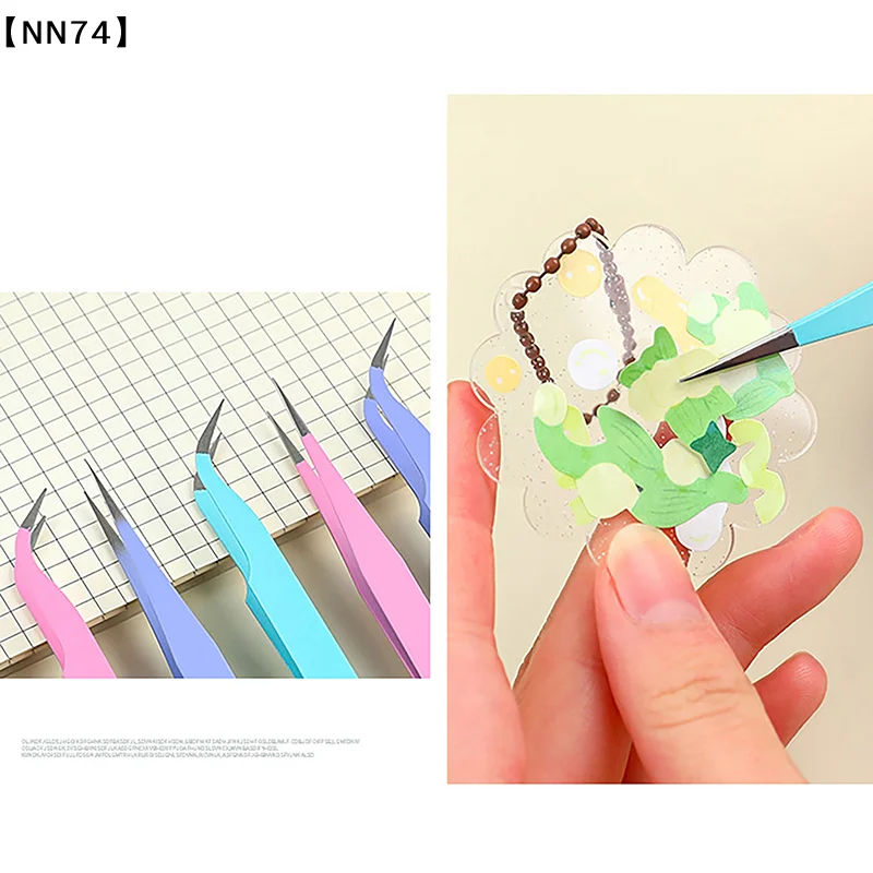 2Pcs/set Anti-static Elbow and Straight Stainless Steel Tweezers for Kitchen Bakeware Decoration Cake Mold Sugarcraft Tool[J]