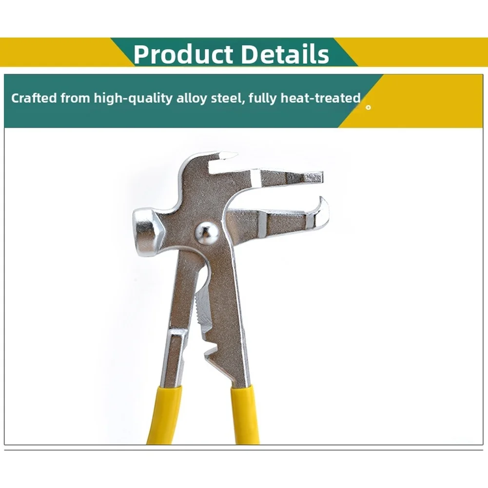 2Pcs Alloy Steel Wheel Weight Pliers 36mm Opening With Hammer Function For Tire Balancing And Rim Repair Hand Tools