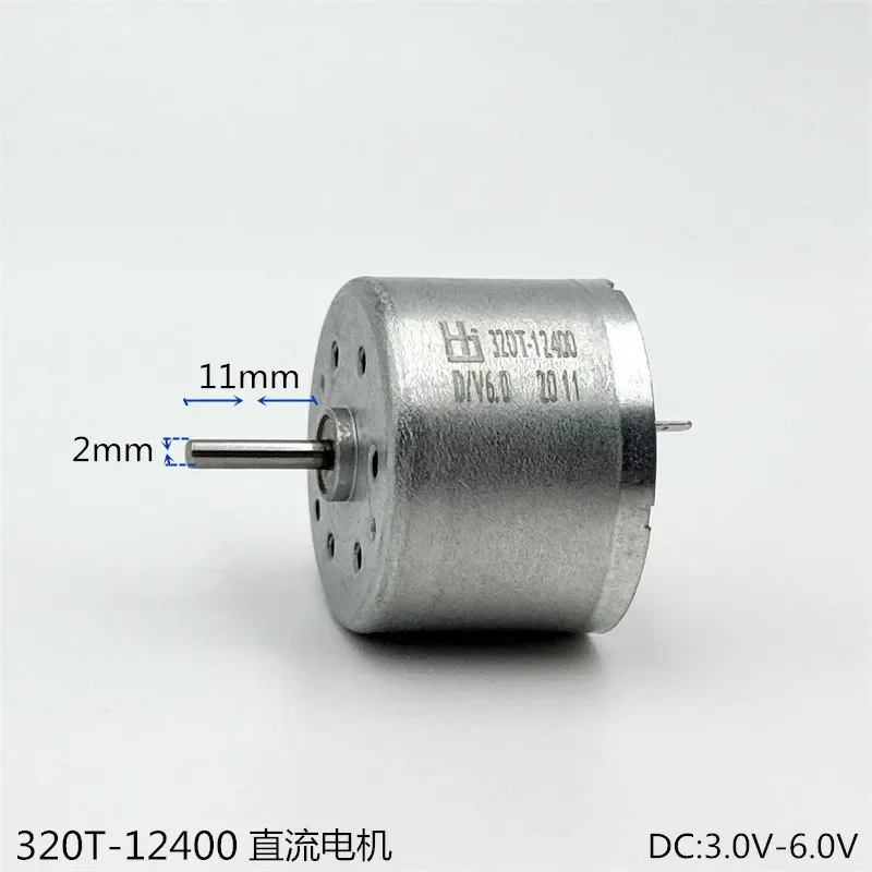 DC 5 В-6 В 6000 об/мин микро 24 мм диаметр круглый RF-320TA-12400 320T 320CH щеточный двигатель из драгоценного металла для игрушечной модели бытовой техники