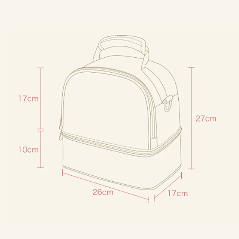 Custom Portable Travel Baby Bottle Breast Pump Thermal Insulated Baby Milk Bag Breast Milk Cooler Bag For Baby Bottles