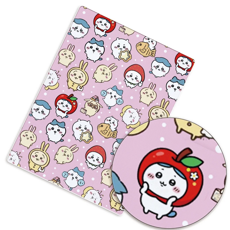 Handmade DIY cartoon pattern 140*50cm cute patchwork quilted baby dress home bed sheet printed sewing fabric