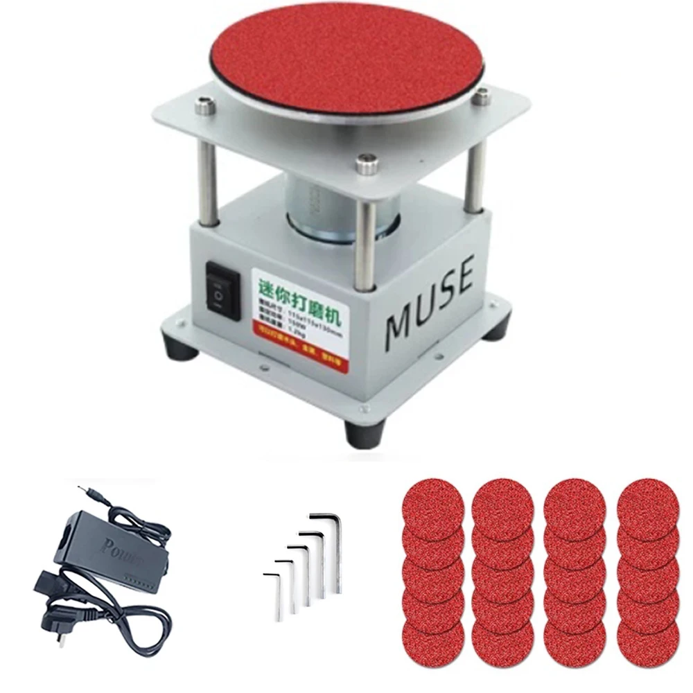 1000–6000 RPM for Wood/Metal/Plastic Polishing & Grinding Mini Electric Disc Polisher – Rotary Sander with 4-inch Pad