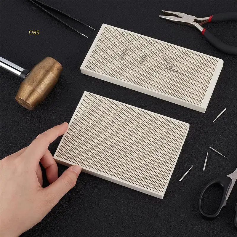 Honeycomb  Welding Plate Rectangular Welding Honeycomb Panel Jewelry Making Tool Set Jewelry Welding