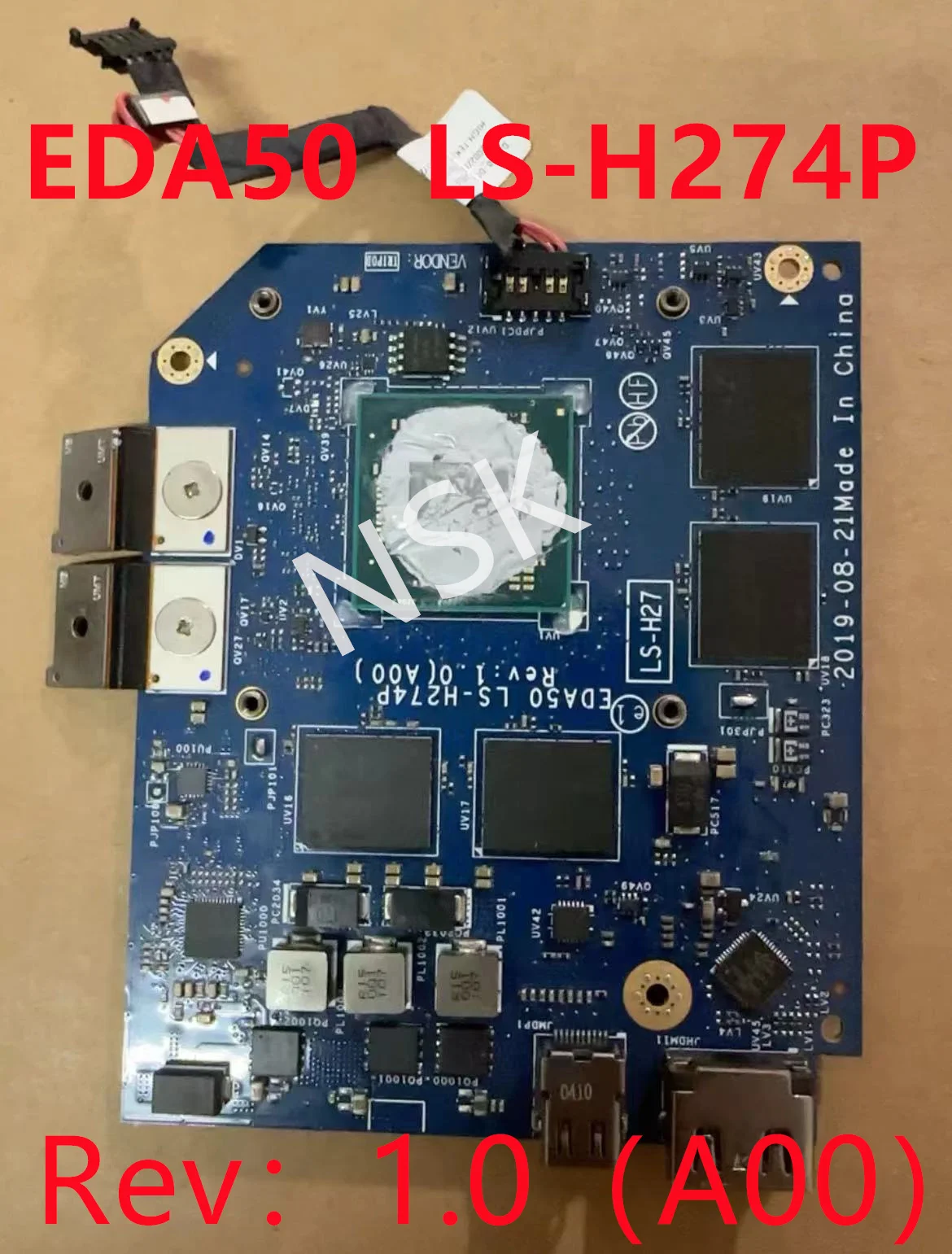 Original EDA50 LS-H274P Rev：1.0（A00）For DELL PRECISION 7540 M7540 Laptop GPU Graphics Card Board WX3200 4GB GDDR5 100% Test Ok