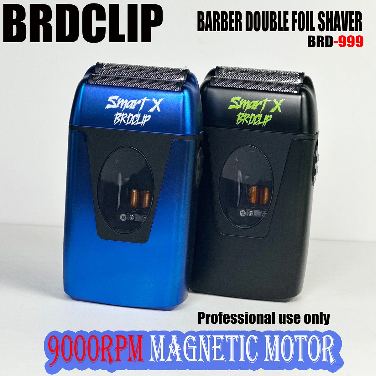 

BRDCLIP профессиональный электрический мужской триммер с двойной сеткой, 9000 об/мин, магнитный двигатель, USB-машина для стрижки волос