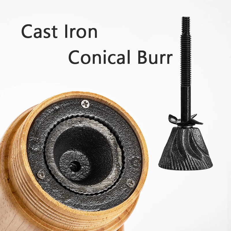 Mini Draagbare Houten Handleiding Koffieboon Grinder Hoge Kwaliteit Reizen Verstelbare Braam Molen Voor Drip Koffie Espresso Franse Pers