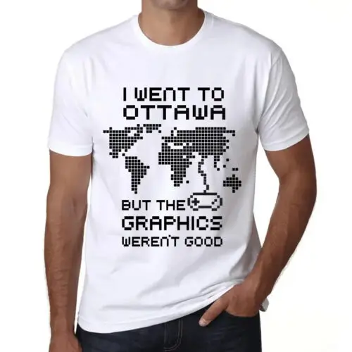 Heren Grafisch T-Shirt Ik ging naar Ottawa, maar de graphics waren niet goed