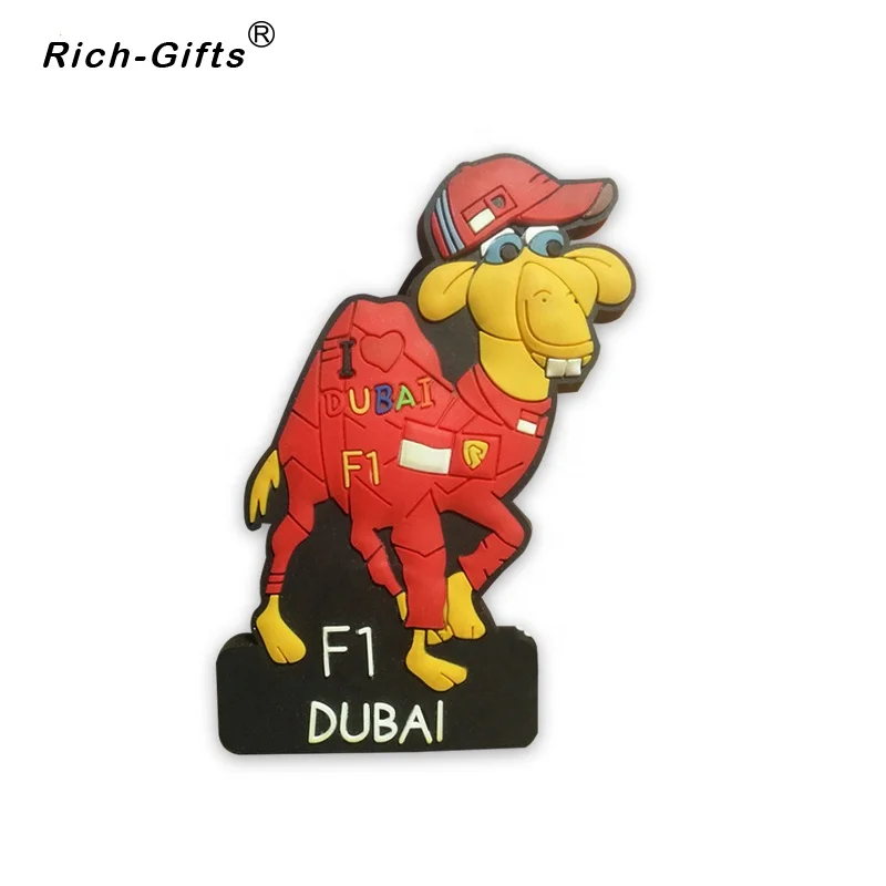 Personalized Personalized Custom Cartoon Soft Rubber PVC Camel Fridge Magnet Souvenirs