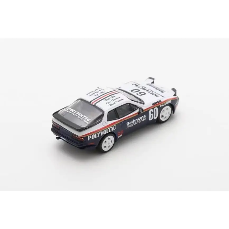 スパーキー 1:64 ポルシェ 944 ターボ カップ 1987 # 60個の直立型ライト付き合金ダイキャストカーモデルコレクションギフト