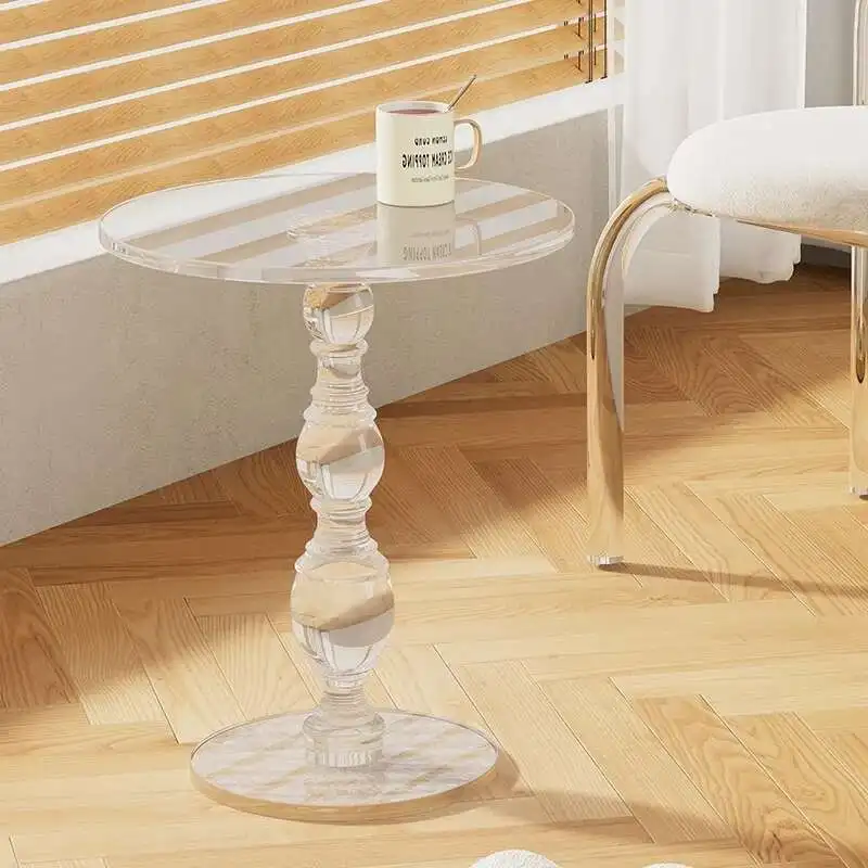 

Tempered Glass Living Room Coffee Table Dining Small Modern Minimalist Coffee Tables Round Circle Mesa Modern Nordic Furniture