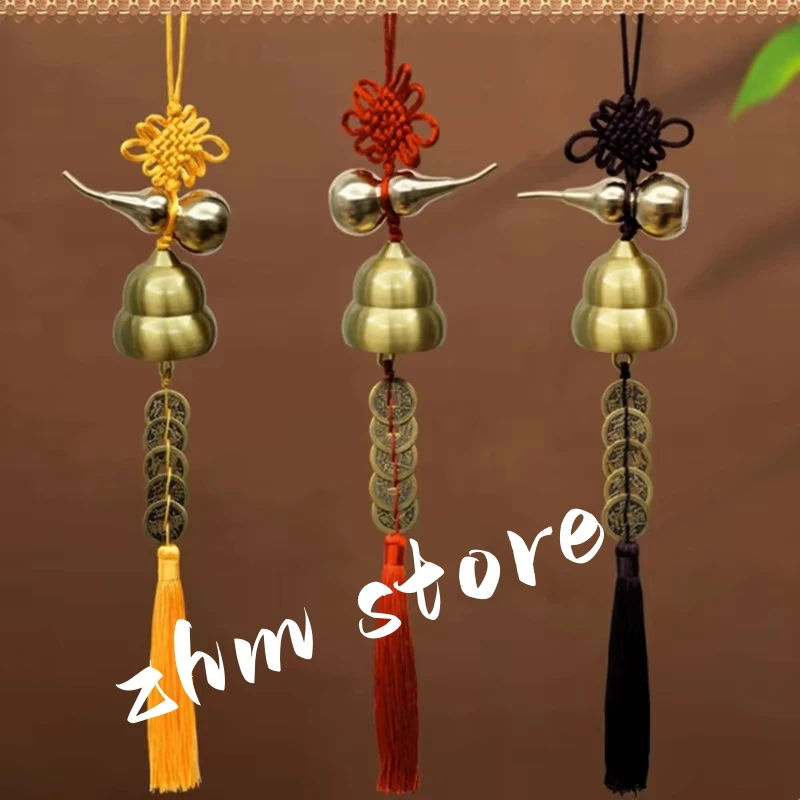 

Pure Copper Chinese Knot Retro Style Home/Office/Shop Outside Door Decorate Hanging Wind Chimes