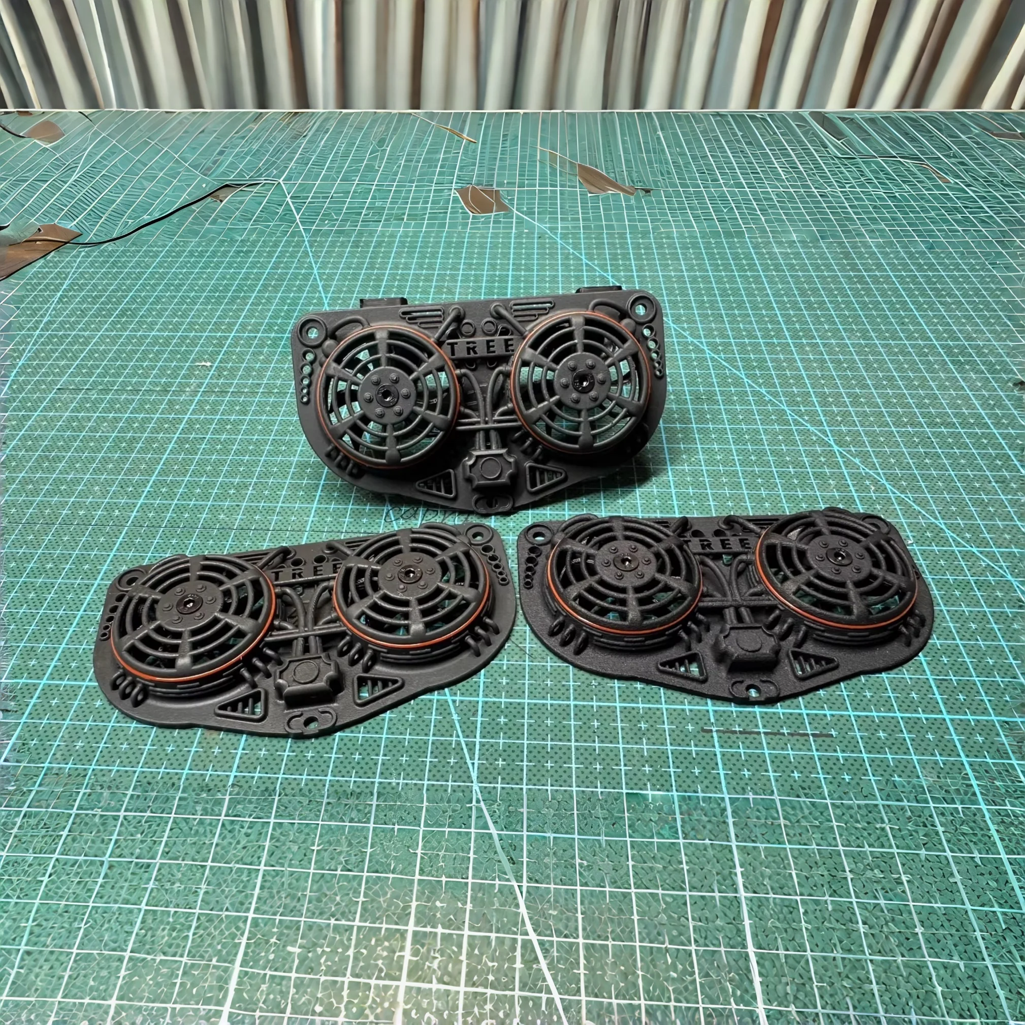 Simulated Hot Fan Radiator Decoration for 1/10 RC Rock Crawler Upgrade VP H10 Optic Traxxas UDR AXIAL SCX10 RC4WD VS4-10 PHOENIX view 3